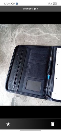 Zipped business/college organiser