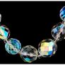Vintage Aurora Borealis Crystal Bead Necklace Art Deco Bridal Jewellery Image 3