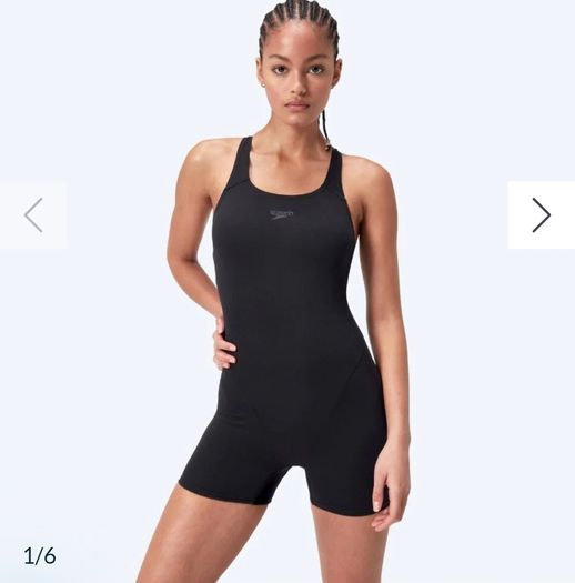 Plus size boy legged swimsuit