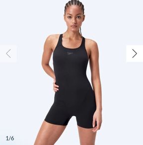 Plus size boy legged swimsuit