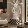 Large Modern White Art Sculpture Statement Home Decor Image 5