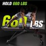Adjustable 800LBS Weight Workout Bench with Leg Extension and Preacher Pad for Home Gym, Incline Decline Gym Sit Up Bench Press for Full Body Strength Training Image 3