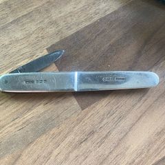Sterling silver folding knife
