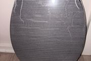 Black toilet seat