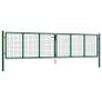 Mesh Garden Gate Steel 400x100 cm Green Image 2