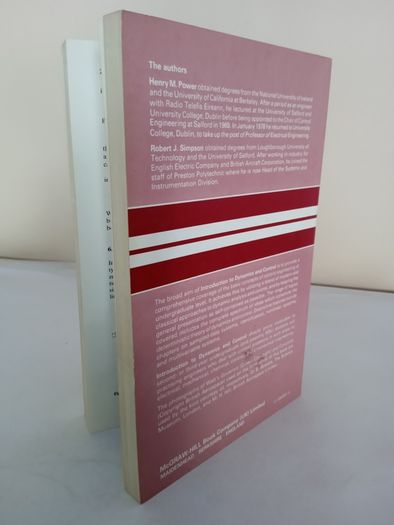 Introduction to Dynamics and Control by Henry M.Power and Robert J.Simpson (PT121)