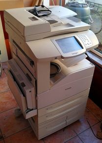 Lexmark X850e fast office printer/photocopier. (Working but needs new screen)
