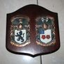 2 Personalized Double Irish Coat of Arms Knight Shield Plaque Image 2