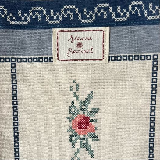 Sezane x baziszt floral tote bag new