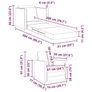 Folding Sofa Bed Black 74 x 77 x 81 cm Fabric Image 6