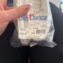 Girls white dancing shoes size 12.5/ 31 Image 5
