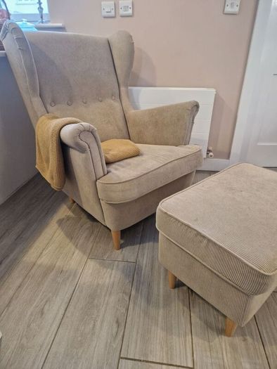 Armchair with Footstool