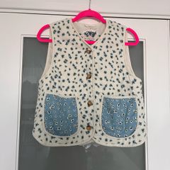 zara floral gilet