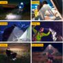 LED Sensor Headlamp USB Rechargeable Headlight Powerful Headlamp Waterproof Head Flashlight 6 Lighting Modes COB Work Light Fishing Hiking Cycling  Night Running Camping Image 10
