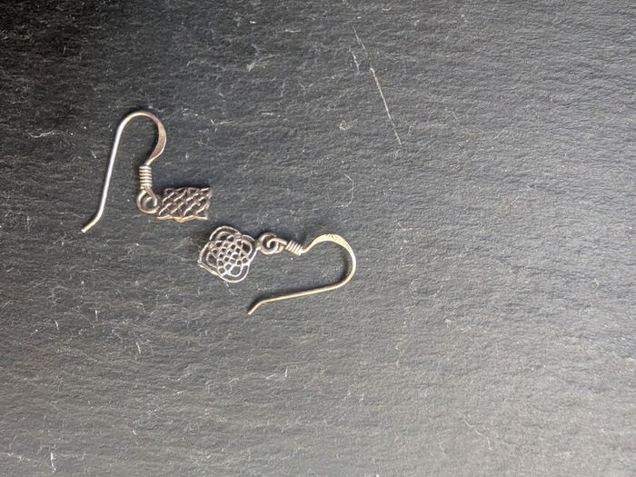 Silver earrings