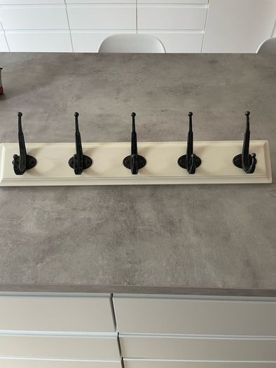 Ikea rack with 5 hooks