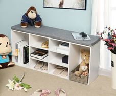 Shoes Cupboard Storage With Cushion - Free Delivery