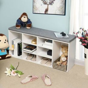 Shoes Cupboard Storage With Cushion - Free Delivery