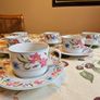 Set of 6 Sabichi Housewares Fine China Cups & Saucers  Floral Pattern Image 4