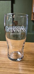 Guinness draught pint glasses