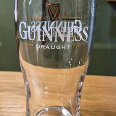 Guinness draught pint glasses