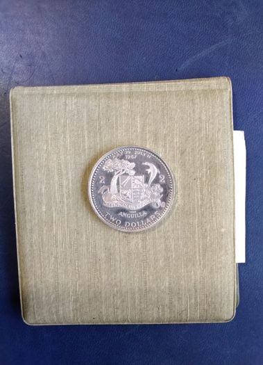 Anguilla  Proof Silver Coin  2 Dollar
