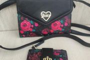 Juicy Couture mini crossbody bag and purse set