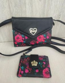 Juicy Couture mini crossbody bag and purse set