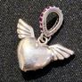 Pandora Pave Angel Heart With Wings Charm Image 4