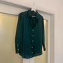 Zara Bottle Green Blouse Image 3