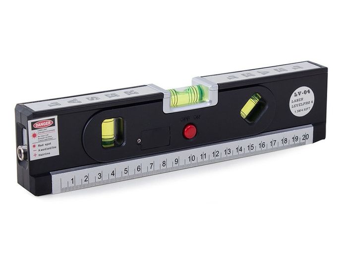 New Multifunctional Laser Level Marker 250cm Measuring Tape 3 Bubble DIY #1439