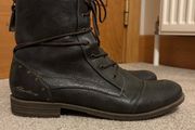 Womens Mustang Lace-Up Ankle Boots EU 42