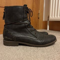 Womens Mustang Lace-Up Ankle Boots EU 42