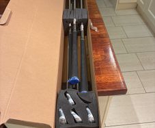 Taylormade Qi Irons 5 to SW regular flex still in the box 9 iron and 5 iron hit once wrappers still on irons
