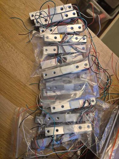 load cells, total of 13 - different ones with HX711