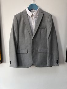 Boys full Suit - Blazer, Trousers and White cotton shirt