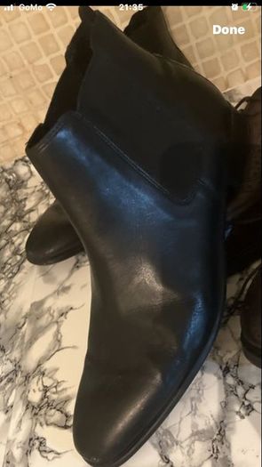 Zara leather boots