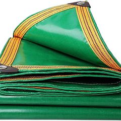 Tarpaulin Waterproof Heavy Duty 420g/m 100% Waterproof Tarps Multi-Purpose Cover for Kennels Chicken Coops Fishpond Hay Log Pile Roof Trailer Outdoor Furniture Ground Sheet 1.5 x 2M