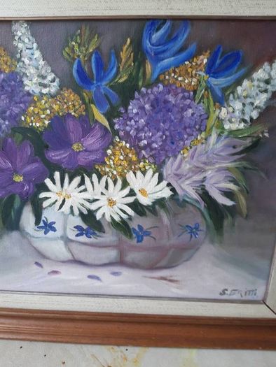 NO 23 ---oil painting of flowers