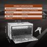 Truck Box Tool Box Trailer Box Tool Box 760x355x405mm Pickup Storage Box, Aluminum Diamond Plate Tool Box with Lock & Keys, Waterproof Trailer Storage Box Image 3