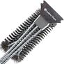 18" Grill Cleaning Brush, BBQ Grill Barbecue Brush with Extra long stainless steel bristles PP thermal insulation handle, Perfect barbecue accessories for charcoal gas electric grill Image 5