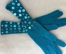 Pia Rossini Long Gloves with Sequins