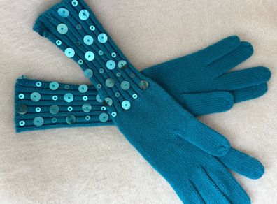 Pia Rossini Long Gloves with Sequins