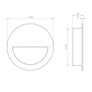 Circular flush pull stainless steel 90mm Image 2