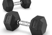 Hex Dumbbells 2 x 25kg (new in box)