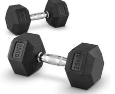 Hex Dumbbells 2 x 25kg (new in box)