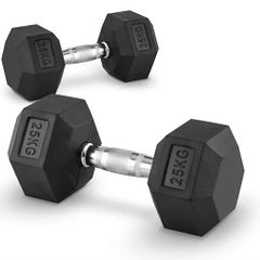 Hex Dumbbells 2 x 25kg (new in box)