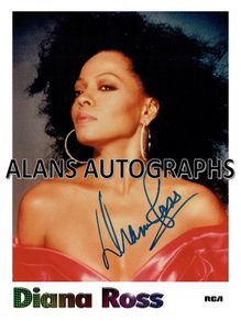 Diana Ross Autograph
