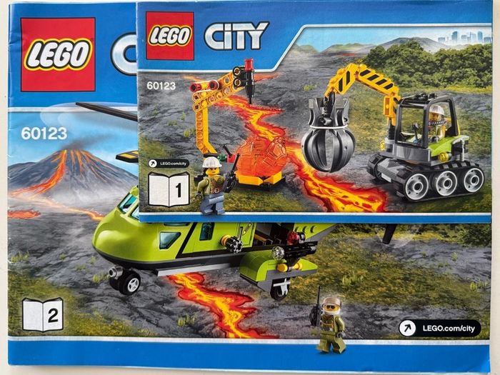 Lego City  Volcano Supply Helicopter 60123