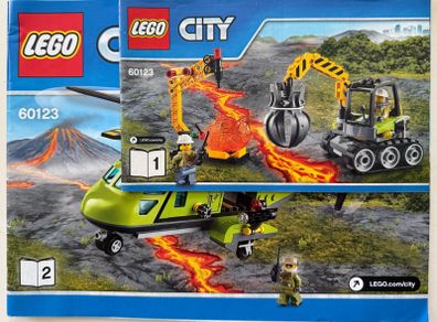 Lego City  Volcano Supply Helicopter 60123